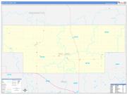 Red Lake County, MN Wall Map Zip Code Basic Style 2022